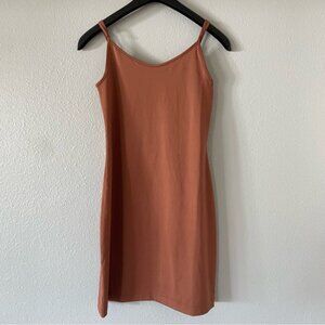 Banana Republic Mini Dress Womens Rust Brown Classic Minimalist Bodycon Size S